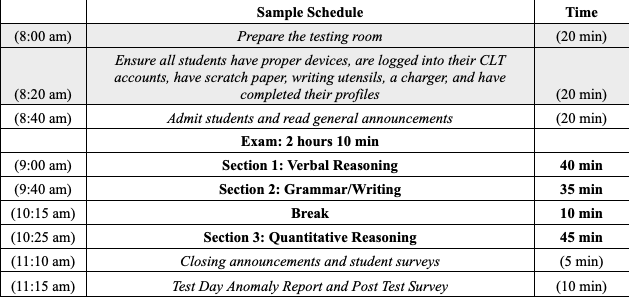 sampleschedule